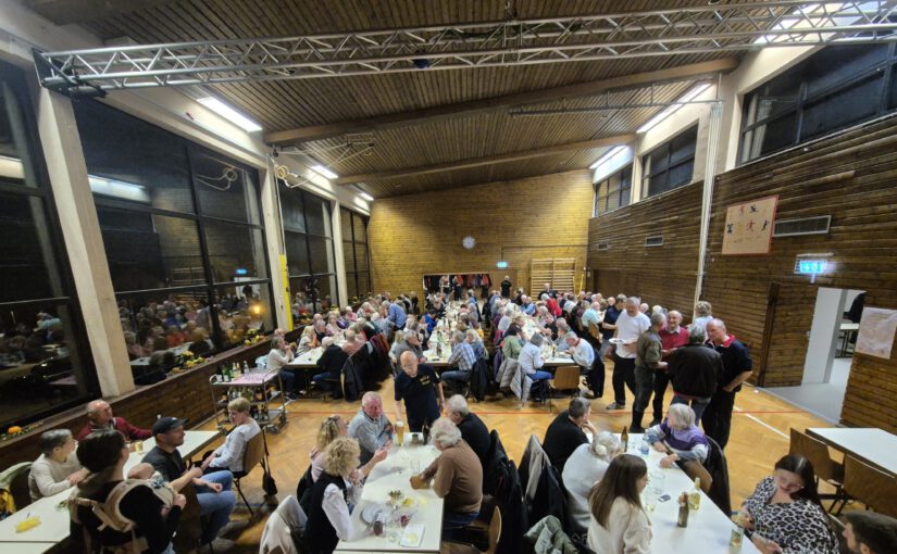 Wieder volles Haus beim Rindfleisch- und Meerrettichessen des MGV Bargen
