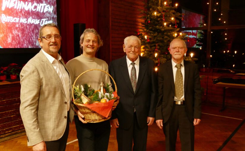 Weihnachtsfeier, 70-jährige Vereinstreue gebührend gewürdigt