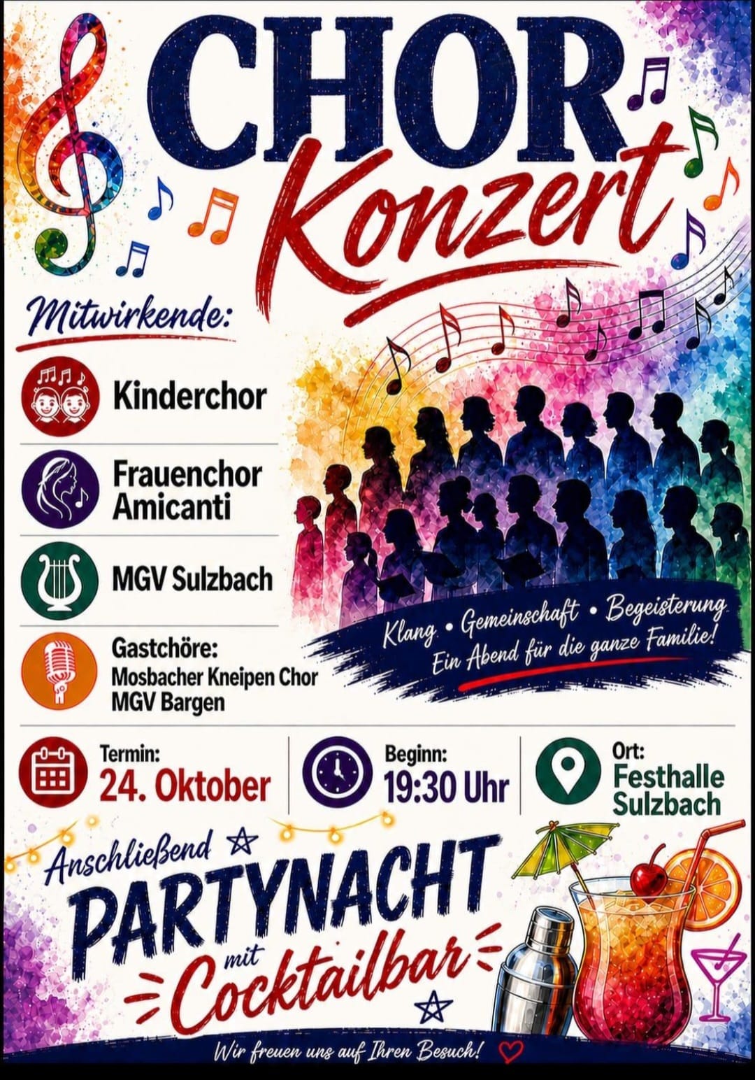 Chorparty in Sulzbach